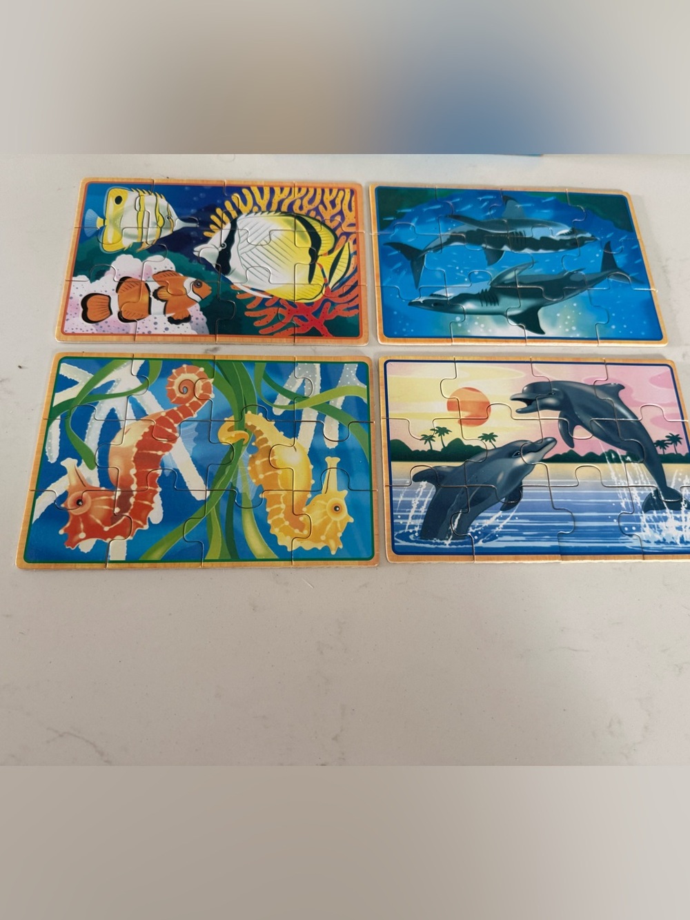 Melissa & Doug Sea Life Wooden Jigsaw Puzzles